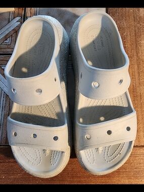 Crocs Glitter Platform Sandals W11 M9